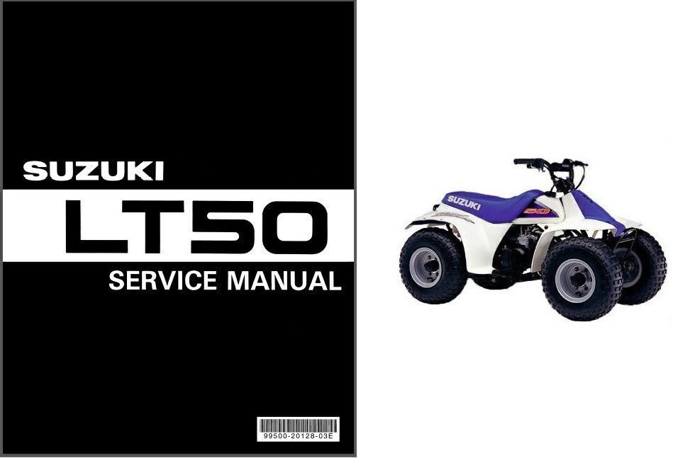 1984-2001 Suzuki LT50 QuadRunner ATV Service Manual CD .. LT-50 Quad