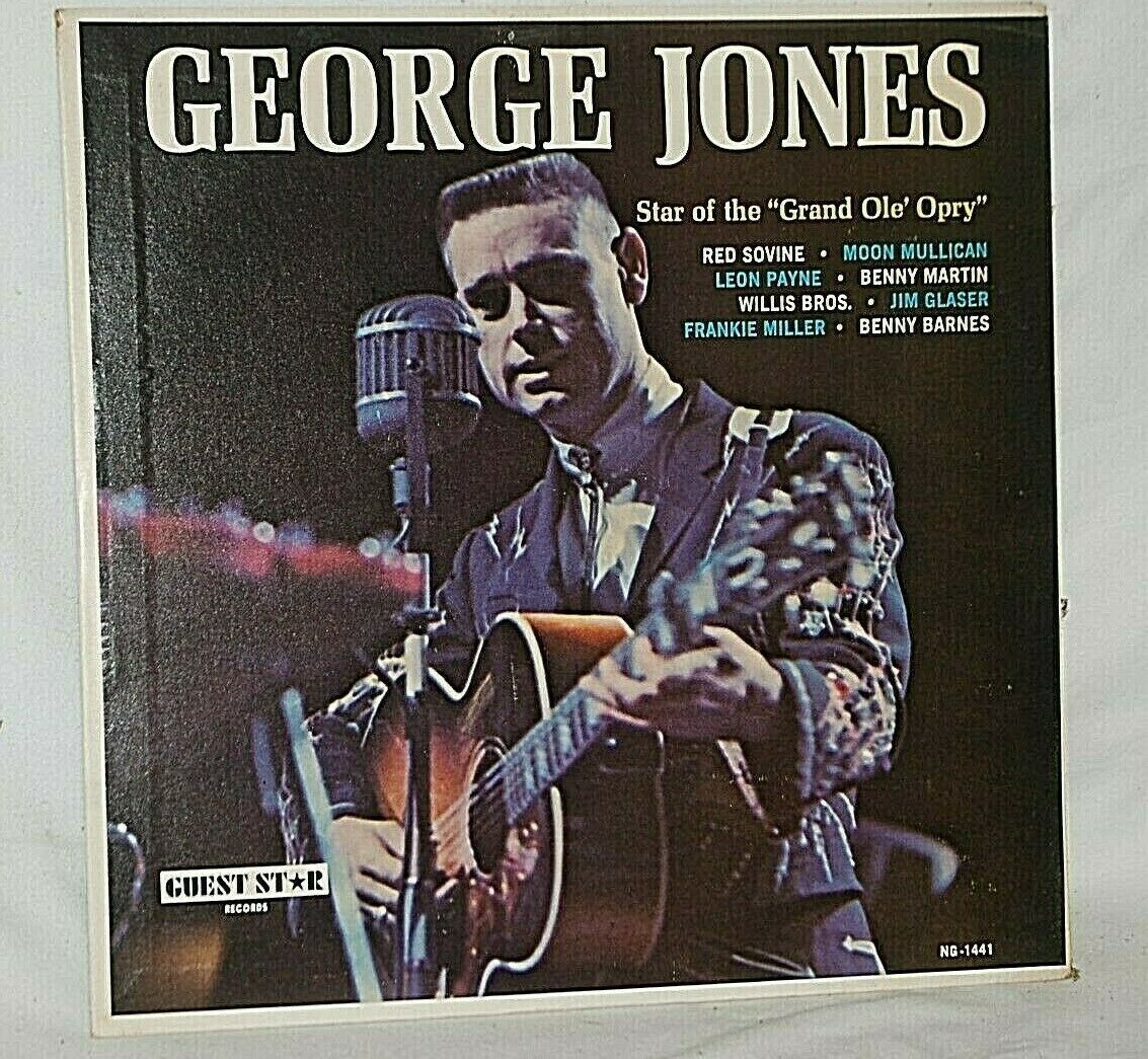 George Jones Star of Grand Ole Opry Music Record Album 33 RPM Vinyl LP ...