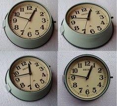 Vintage 1980/'s Orange Slave Maritime Clock Nautical Ship Seiko Quartz Japan