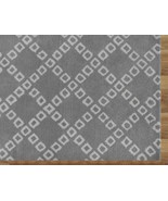 LATTICE SQUARES GRAY 8&#39; x 10&#39;HANDMADE PERSIAN STYLE WOOLEN AREA RUG - $489.00