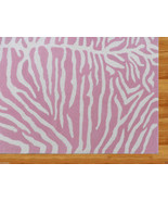 KIDS ZEBRA PINK 5X8 HANDMADE PERSIAN STYLE WOOLEN AREA RUG - $299.00