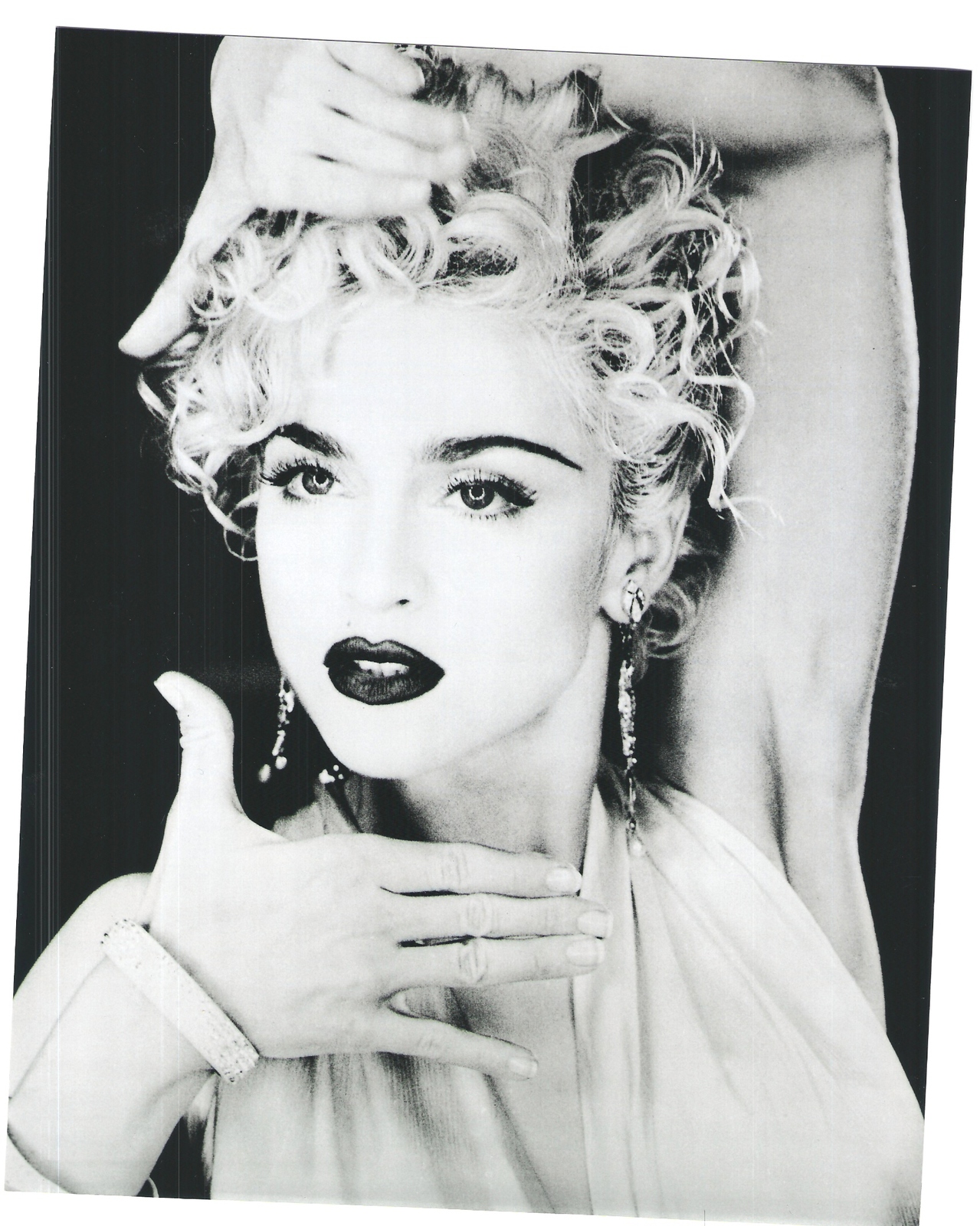 Madonna Vogue Vintage 8x10 Bw Music Memorabilia Photo Photos 