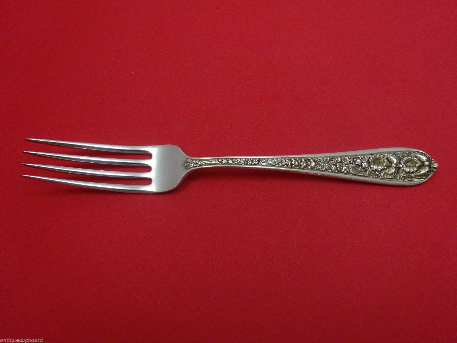 Set of 4 Stieff Corsage Salad Forks Vintage Sterling Silver Estate Flatware