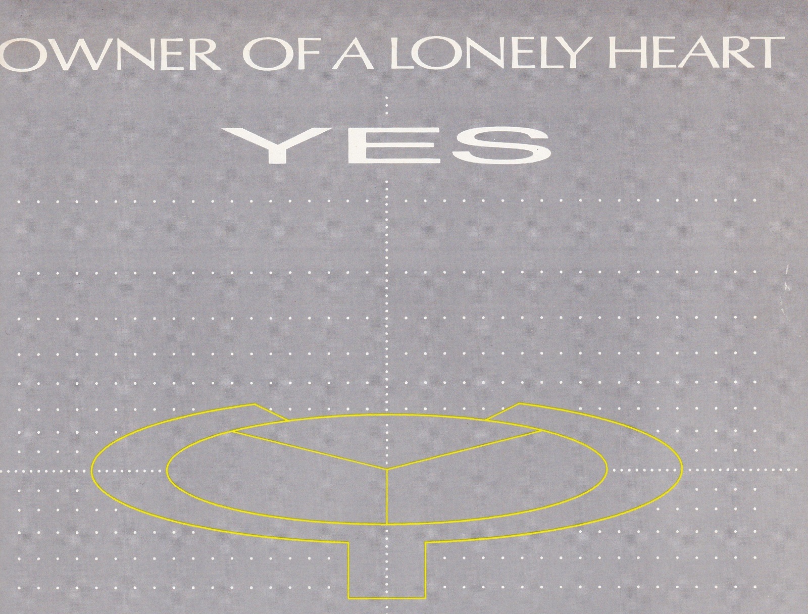 Owner of A Lonely Heart YES Sheet Music Contemporary