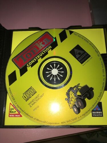 Hasbro Tonka Construction Cd-Rom Jeu Pour Âges 4 Windows 95/98, Guc ...