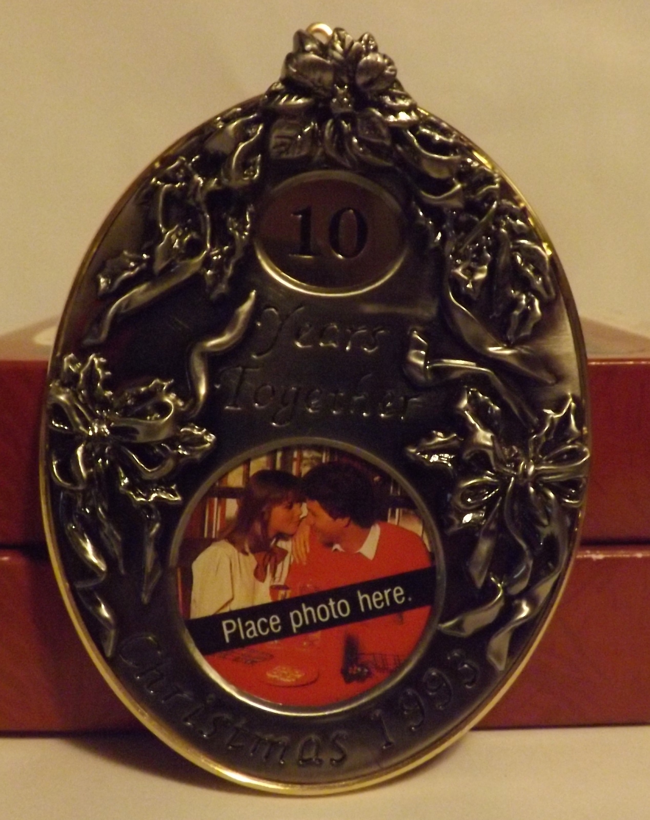 Hallmark Keepsake Ornament Anniversary Year Photo Holder 1993 199094