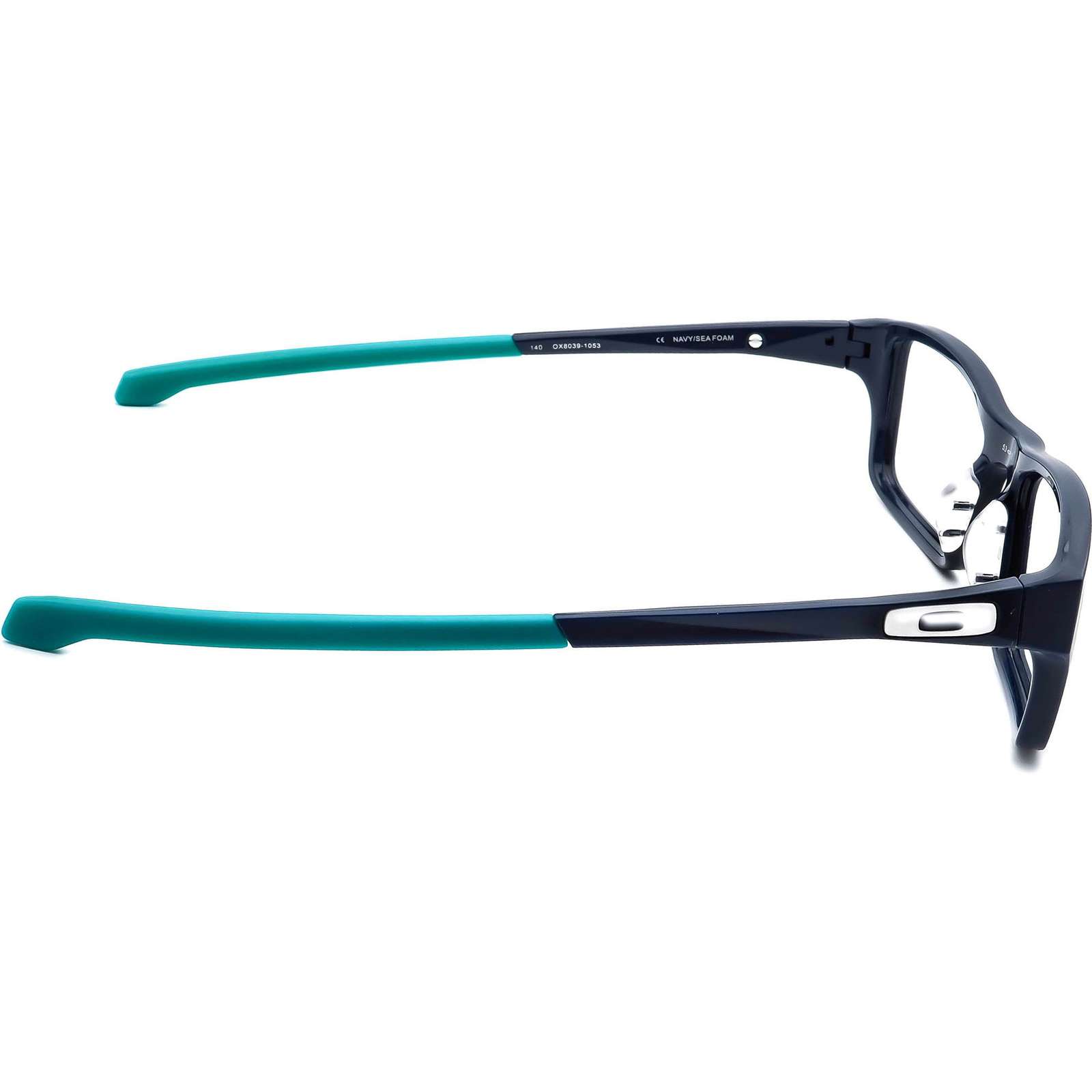 Oakley Eyeglasses OX8039-1053 Chamfer Navy/Sea Foam Rectangular Frame ...