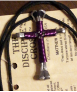 Buy 1 get 1 free Amethyst Disciples Cross handcrafted necklace,brand new - $8.49