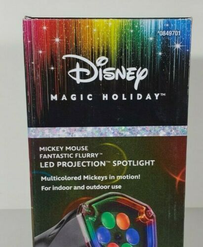 Disney Mickey Mouse Whirl a Motion LED Projection Spotlight ~ Multicolor Mickeys 
