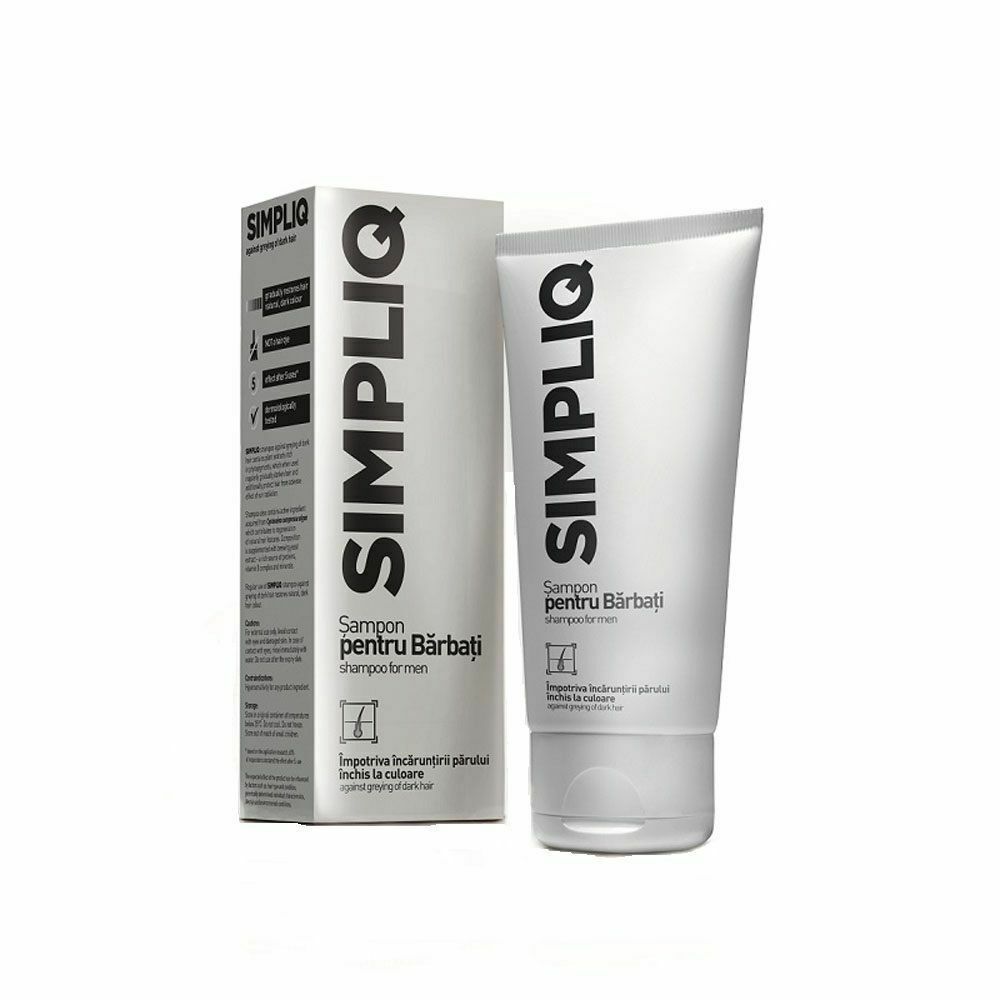 Simpliq 150 ml dark hair graying shampoo for Men