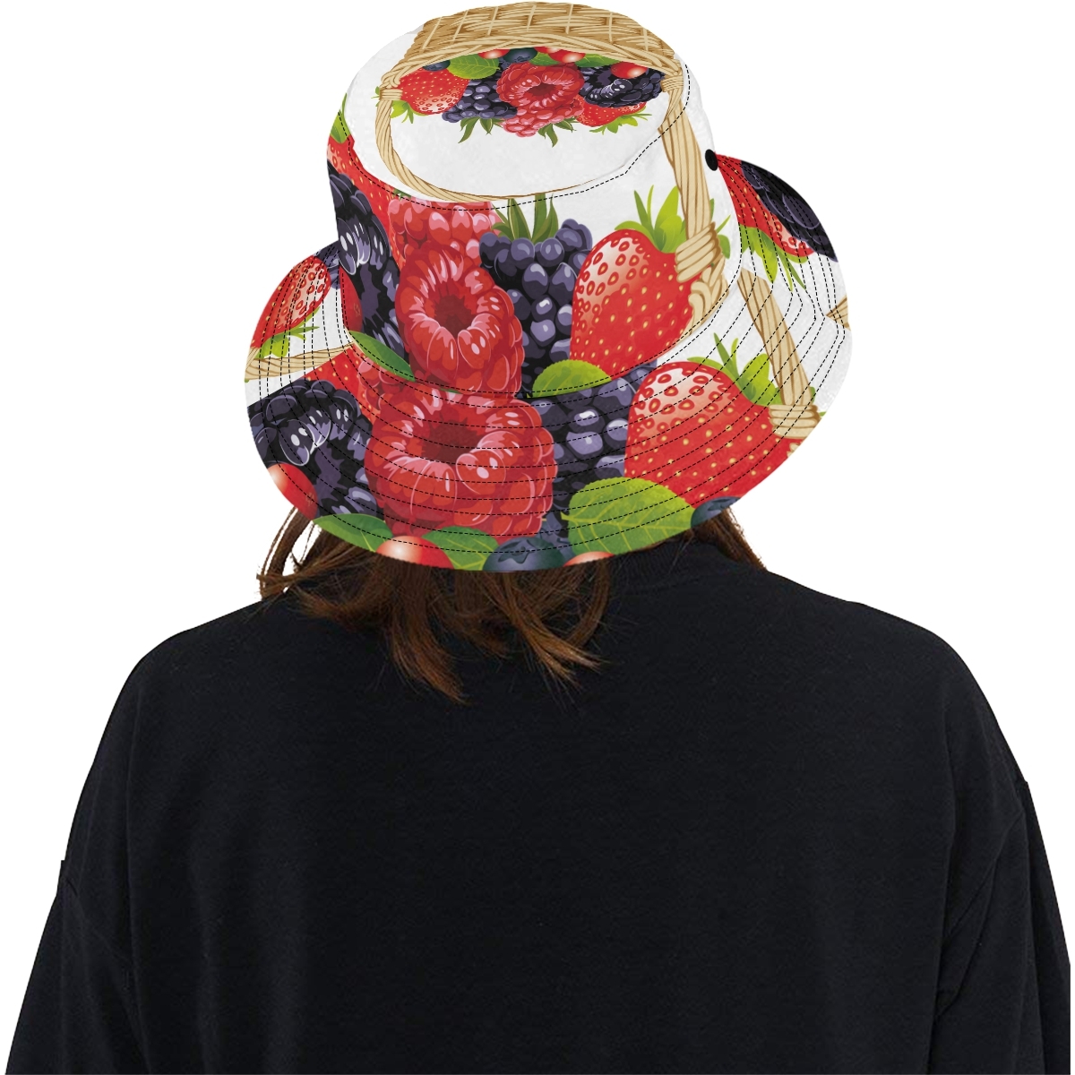 Rich Fresh Various Cute Fruit Basket Fashion Fishing Sun Bucket Hats Hats