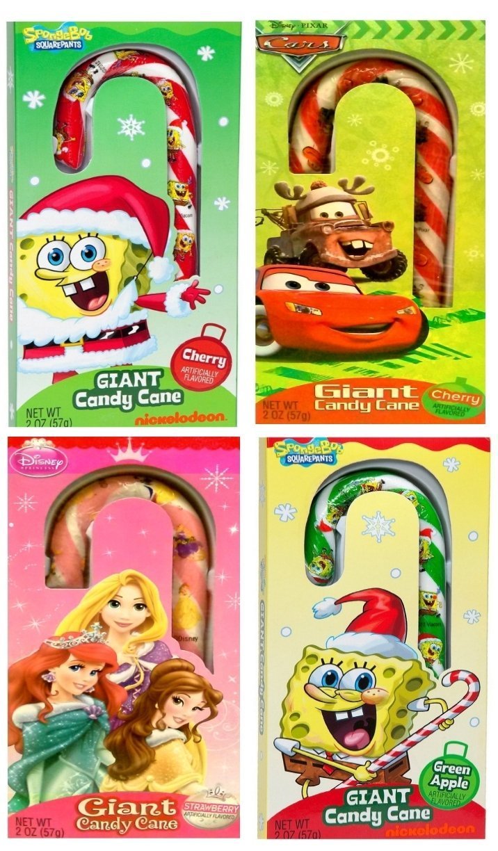 Giant Candy Canes, 6 items, SpongeBob SquarePants, free s/h - Hard Candy & Lollipops