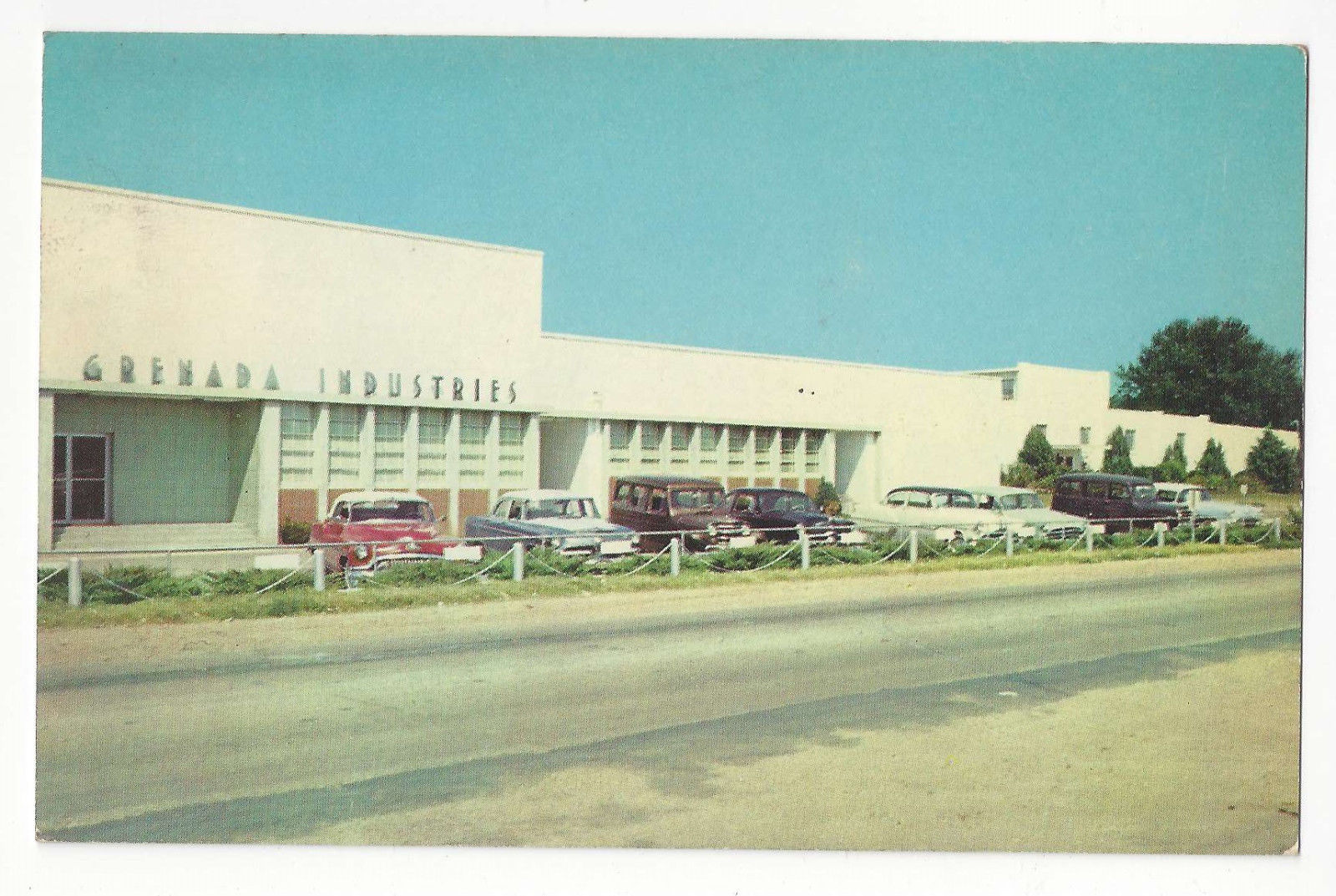 MS Grenada Mississippi Grenada Industries Vintage 1955 Postcard ...