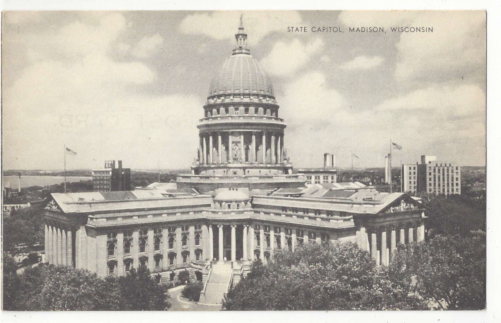 WI Madison Wisconsin State Capitol Building Vintage Mayrose Co 1940s ...