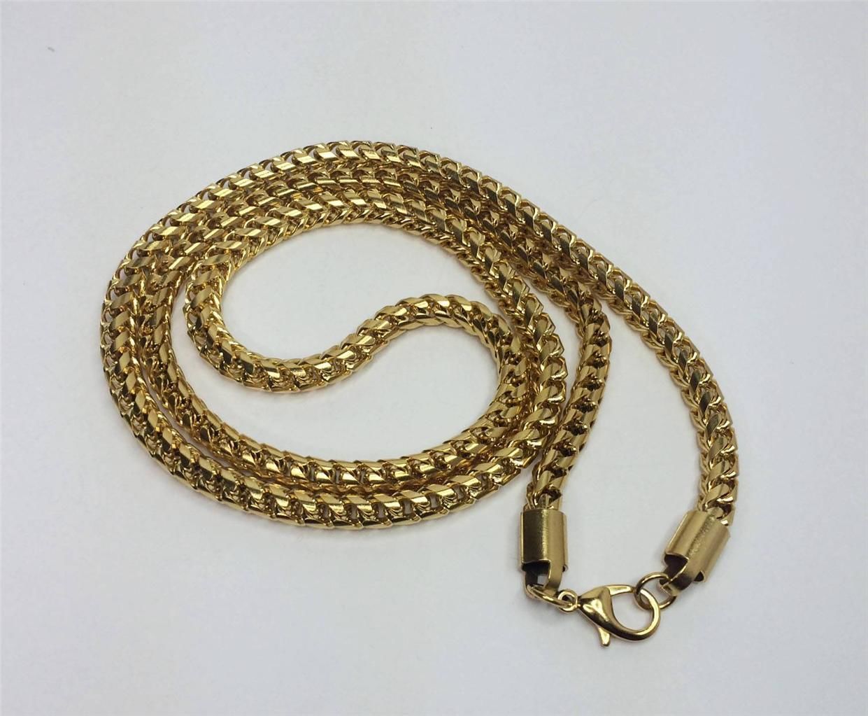 MENS GOLD FRANCO CHAIN NECKLACE 30 INCHES - Necklaces & Pendants