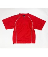 Rawlings 1/4 Zip Batter s Cage Windbreaker Jacket Youth Boy s Large Red ... - $23.76