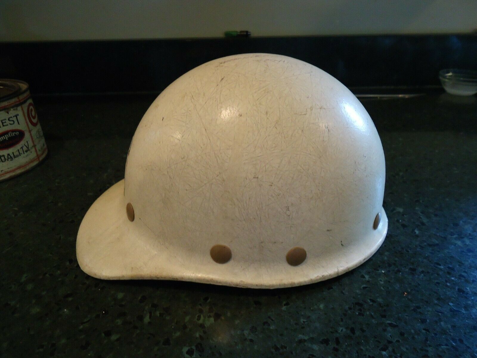 VINTAGE Fibre Metal HARD HAT State Delaware Highway Dept w/ Suspension