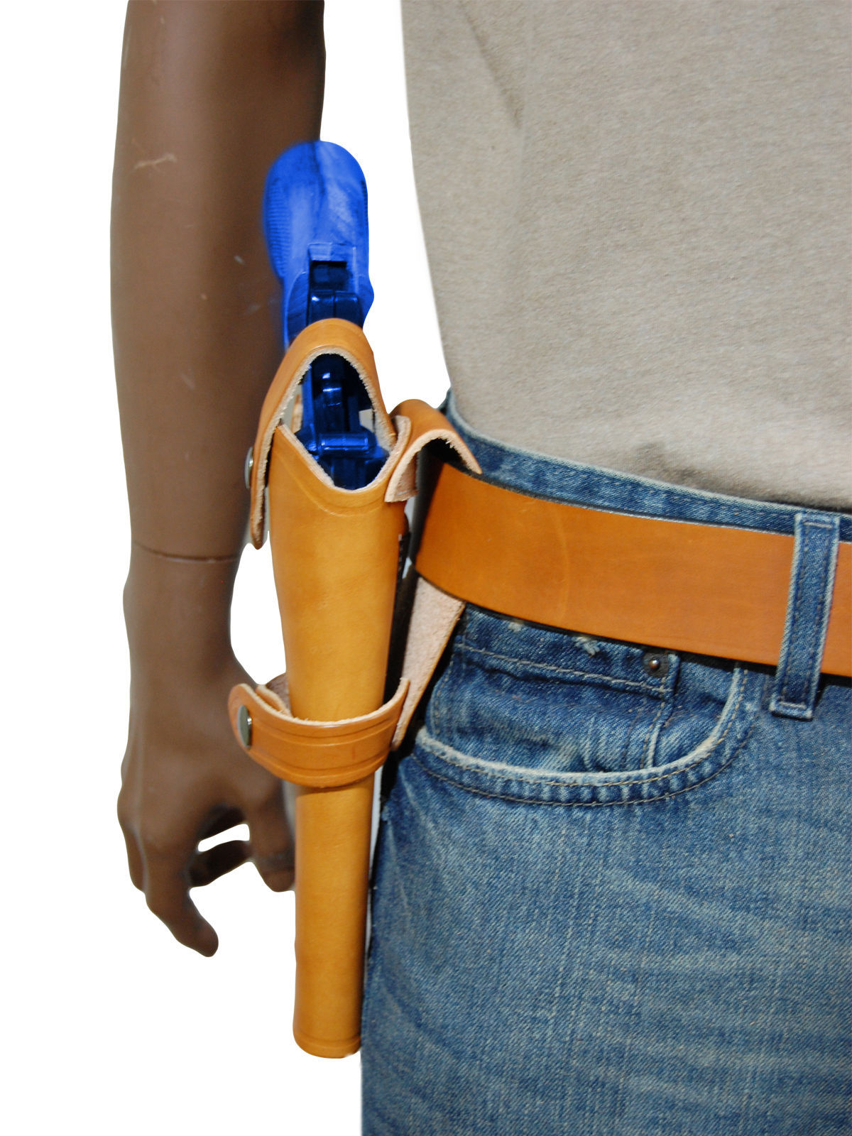 NEW Barsony Tan Leather Western  Style Gun Holster  for Colt  