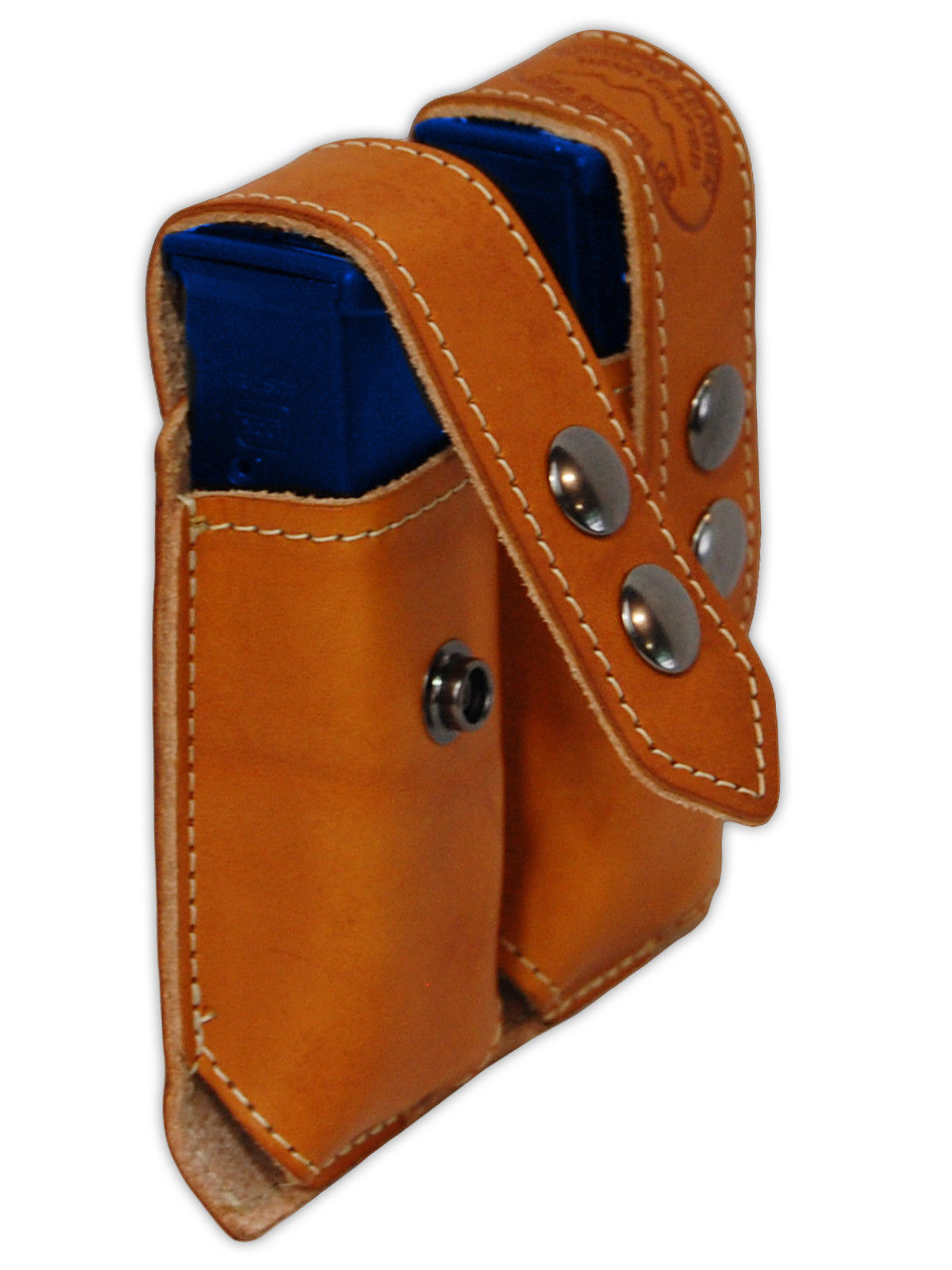NEW Barsony Burgundy Leather Double Magazine Pouch Norinco Kimber Full Size 9mm