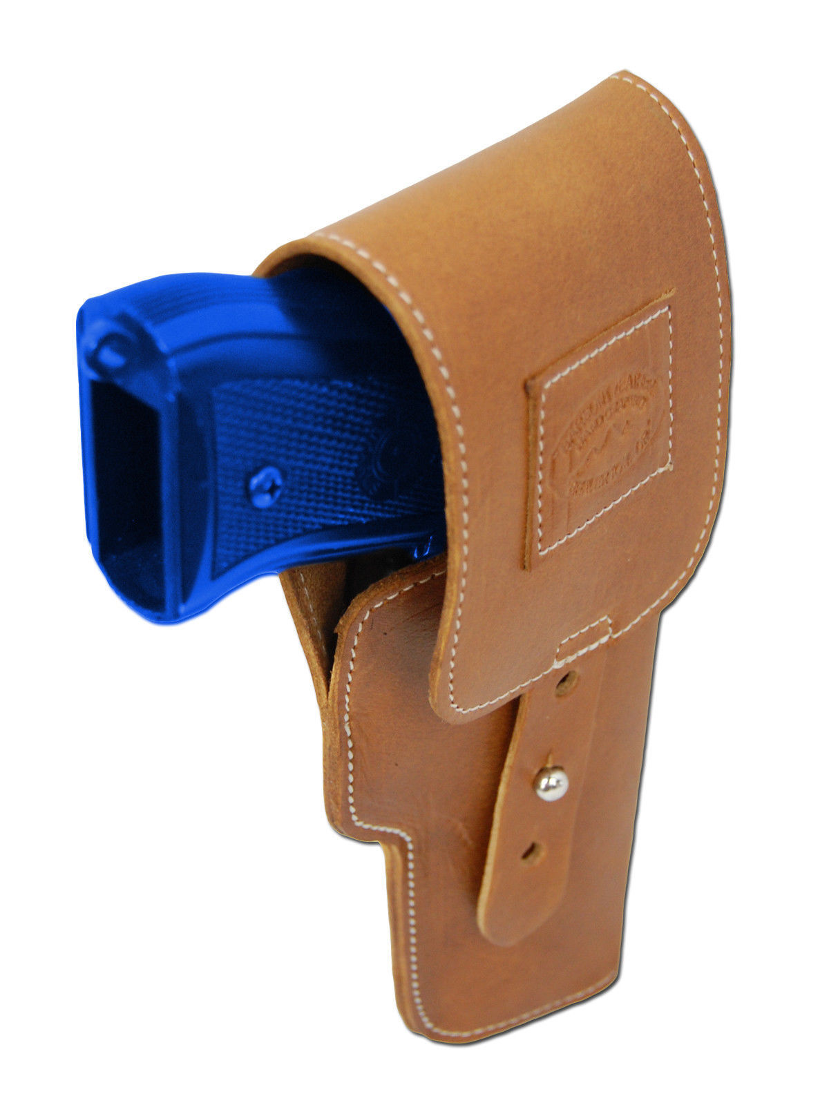 New Barsony Tan Leather Flap Gun Holster for Ruger Star Full Size 9mm
