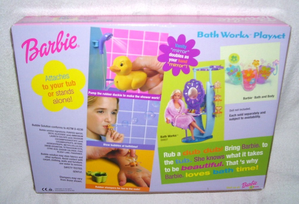 barbie bubbling shower