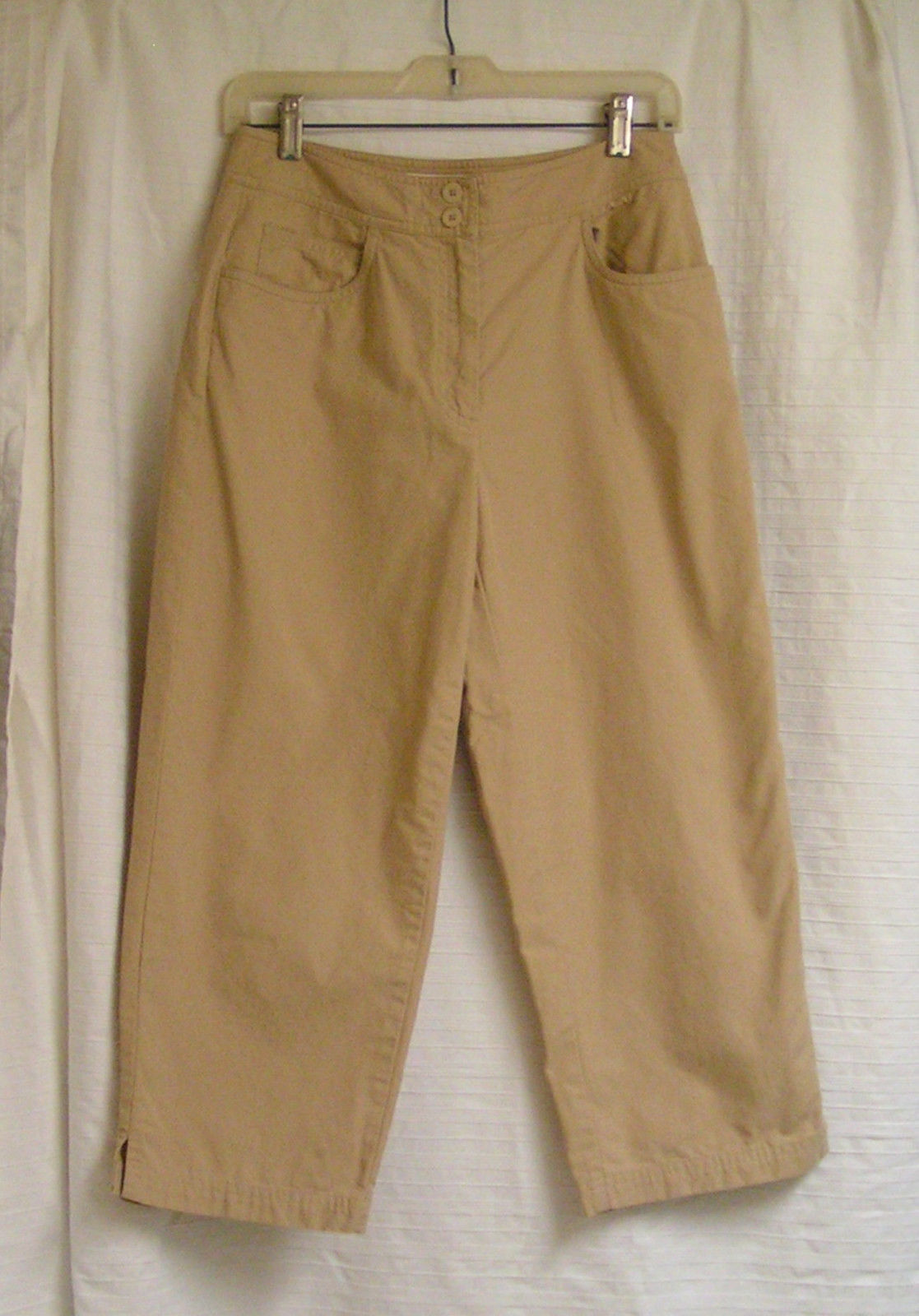 Talbots all Cotton Tan Capri Pants size 6P - Pants