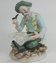 Lefton China Old Farmer W/ Pipe Reading #2436 Figurine - $23.70