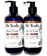 2 Bottles Dr. Teals Moisturizing Hand Soap Nourishing Coconut Oil 12.5 Oz. - $23.99