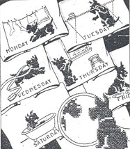 Scottie Dog Kitchen Towels embroidery pattern AB7473 - $5.00
