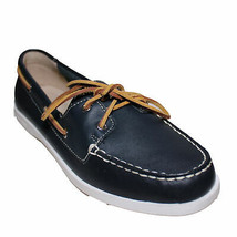 Lands End Womens Size 8.5, Classic Boat Shoes, True Navy - $49.95