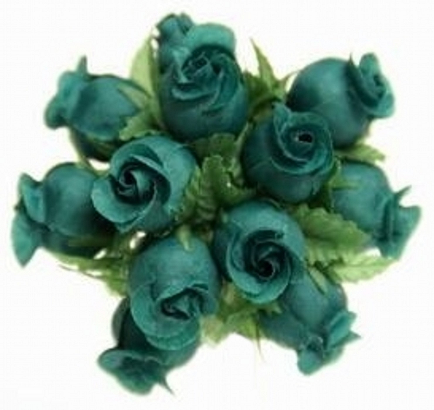 144 HUNTER GREEN Poly Rose Bud Silk Favor Flower Pick Wedding Shower ...