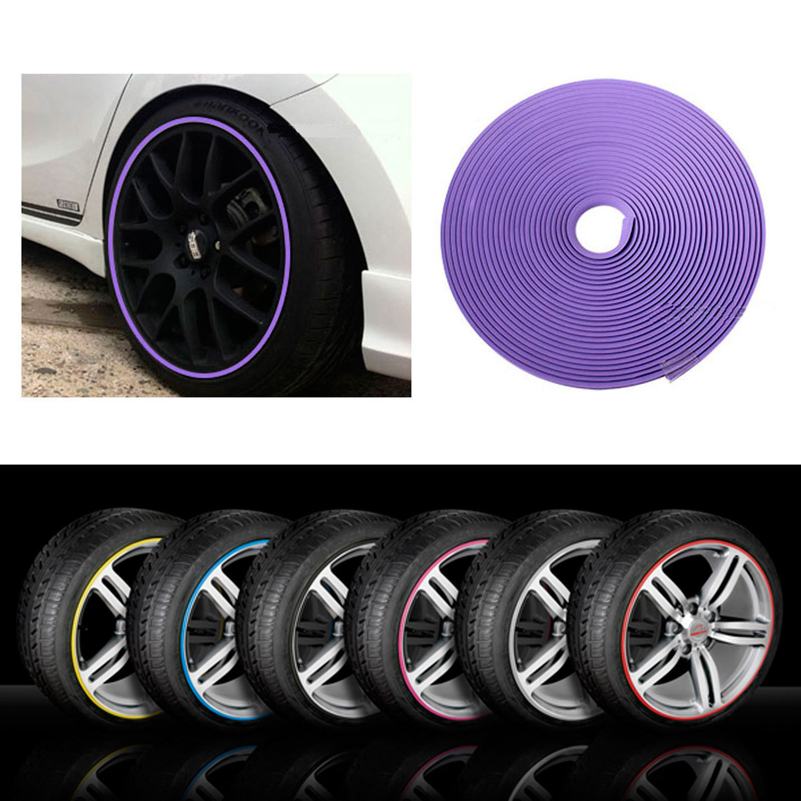 Rimblades Alloy Wheel Rim Protectors Tyres Tire Guard Rubber Moulding