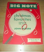 BIG NOTE Christmas Favorites Simplified for Piano 1948 - $19.76