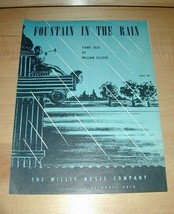 Fountain in the Rain -Piano Solo by William Gillock Sheet Music 1940 - $19.76