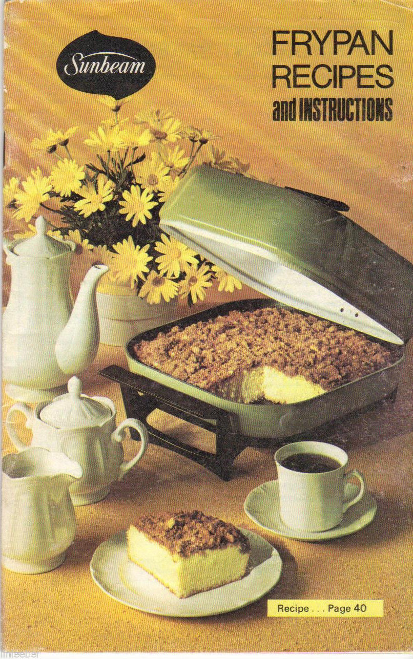 SUNBEAM FRYPAN Recipe and Instructions Guide;VTG 1975 Cookbook;48 pages