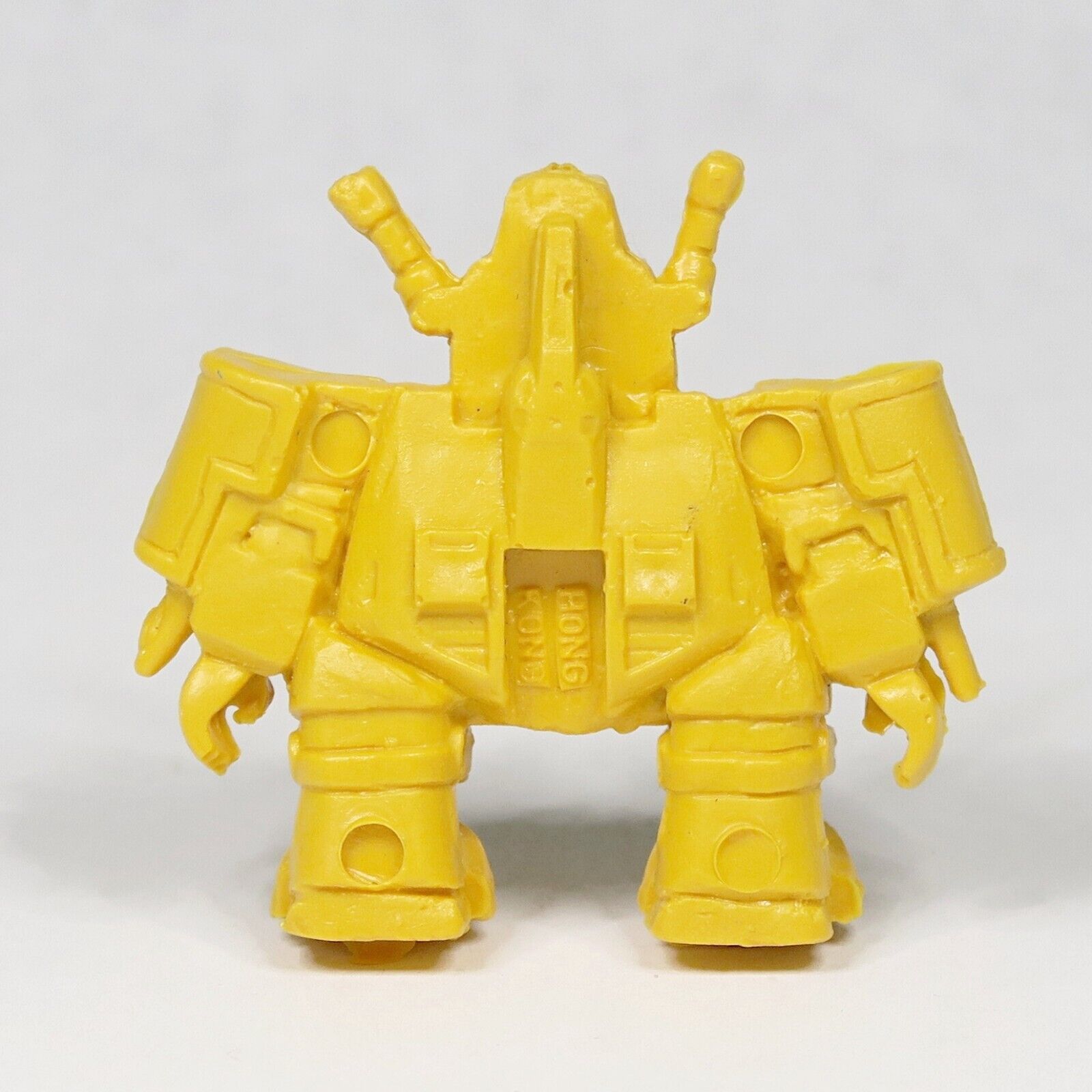 Mecha Keshi Figure Vintage 1980s Hong Kong Yellow Vinyl Miniature Robot ...