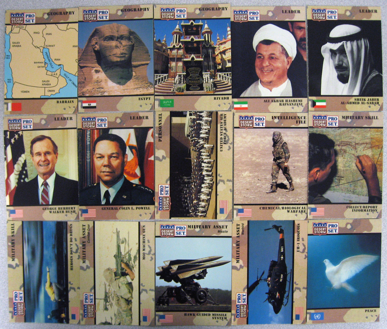 30 Car Lot of Desert Storm Trading Cards and 50 similar items