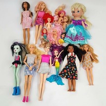 Lot of 16 Dolls Barbie &amp; Friends Disney Monster High Precious Moments Ch... - $27.66