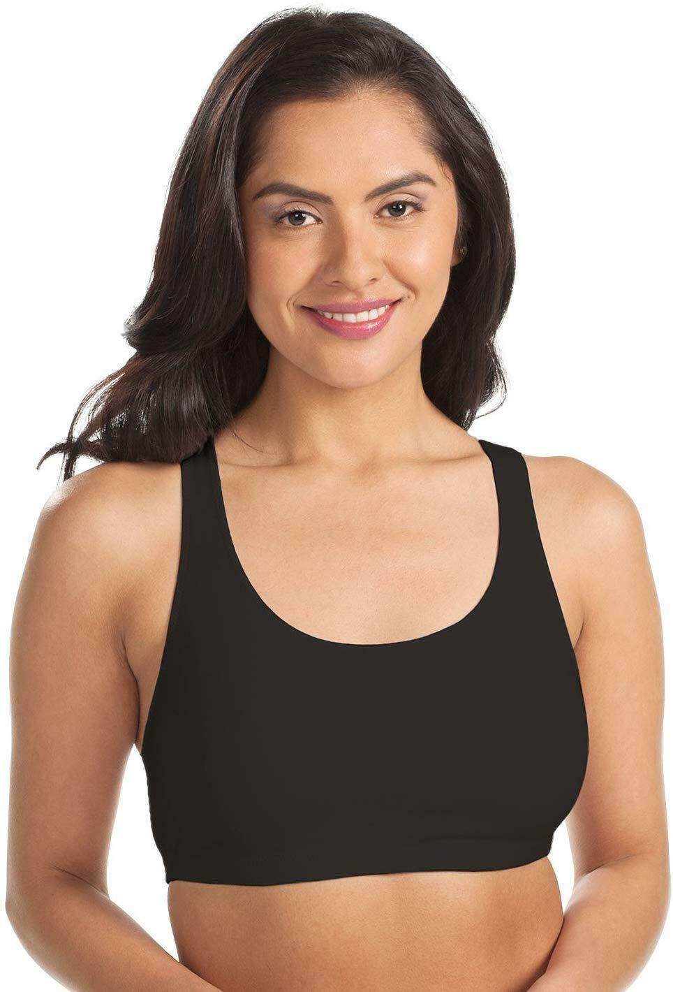 LEADING LADY Black Everyday WireFree Sports Bra, US 38B/C/D, NWOT