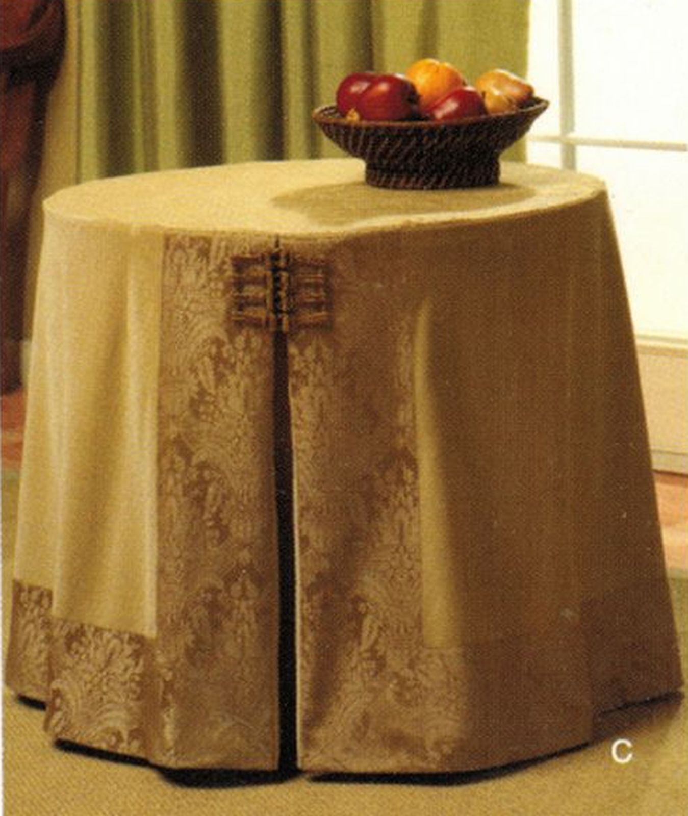Christopher Lowell 28" Round Accent Table Covers Toppers Sew Pattern