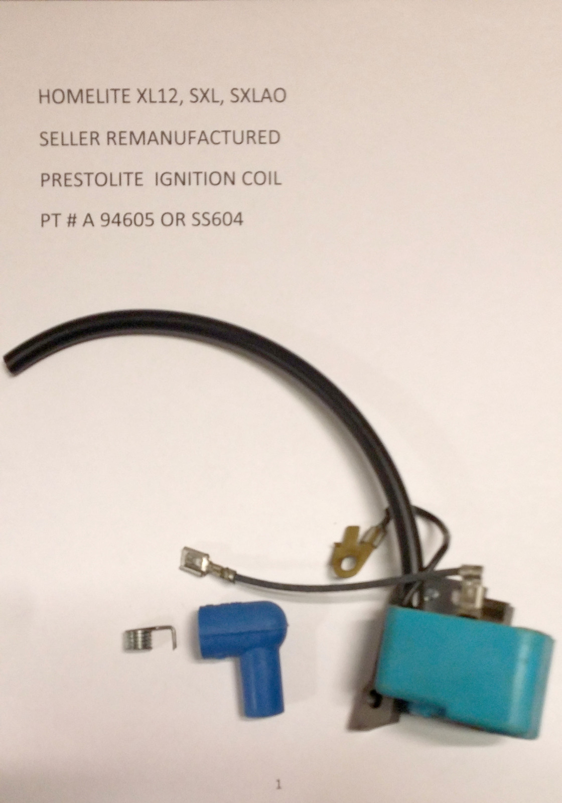 Homelite XL12 SXL SXLAO Seller Remanufactured Prestolite Ignition Coil