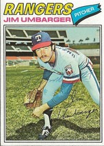 Jim Umbarger 1977 Topps Autograph #378 Rangers