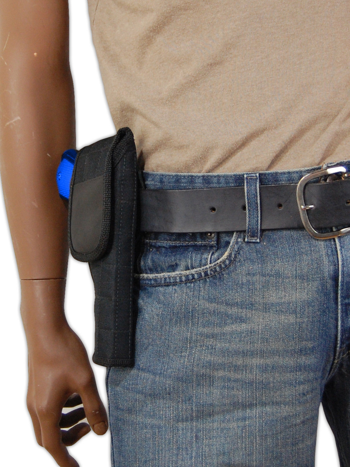 Barsony OWB Belt Flap Gun Holster for Glock, FN, HK Full Size 9mm 40 45