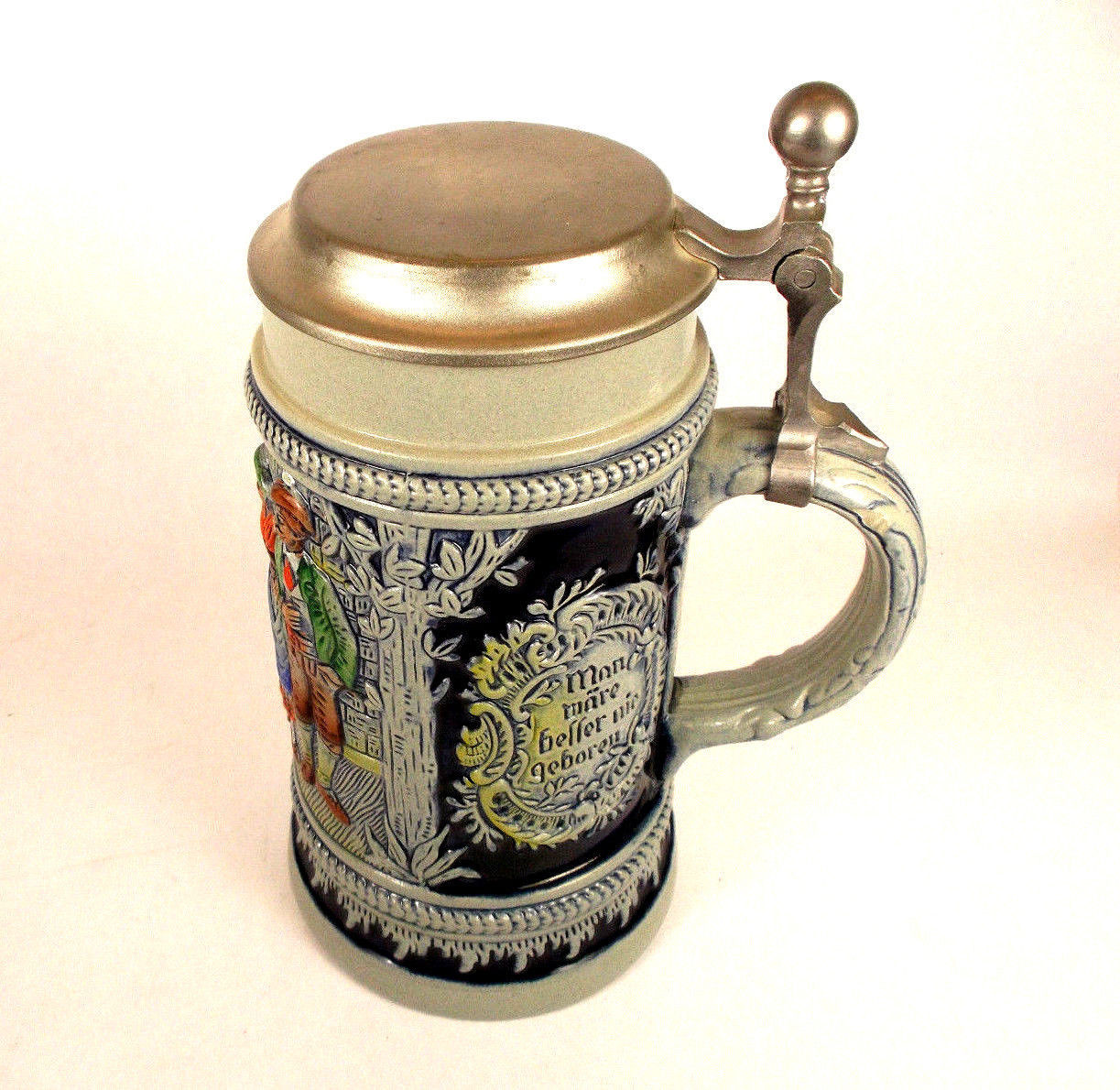 Original King Beer Stein Vintage Drinking Stein Beer Mug [West Germany