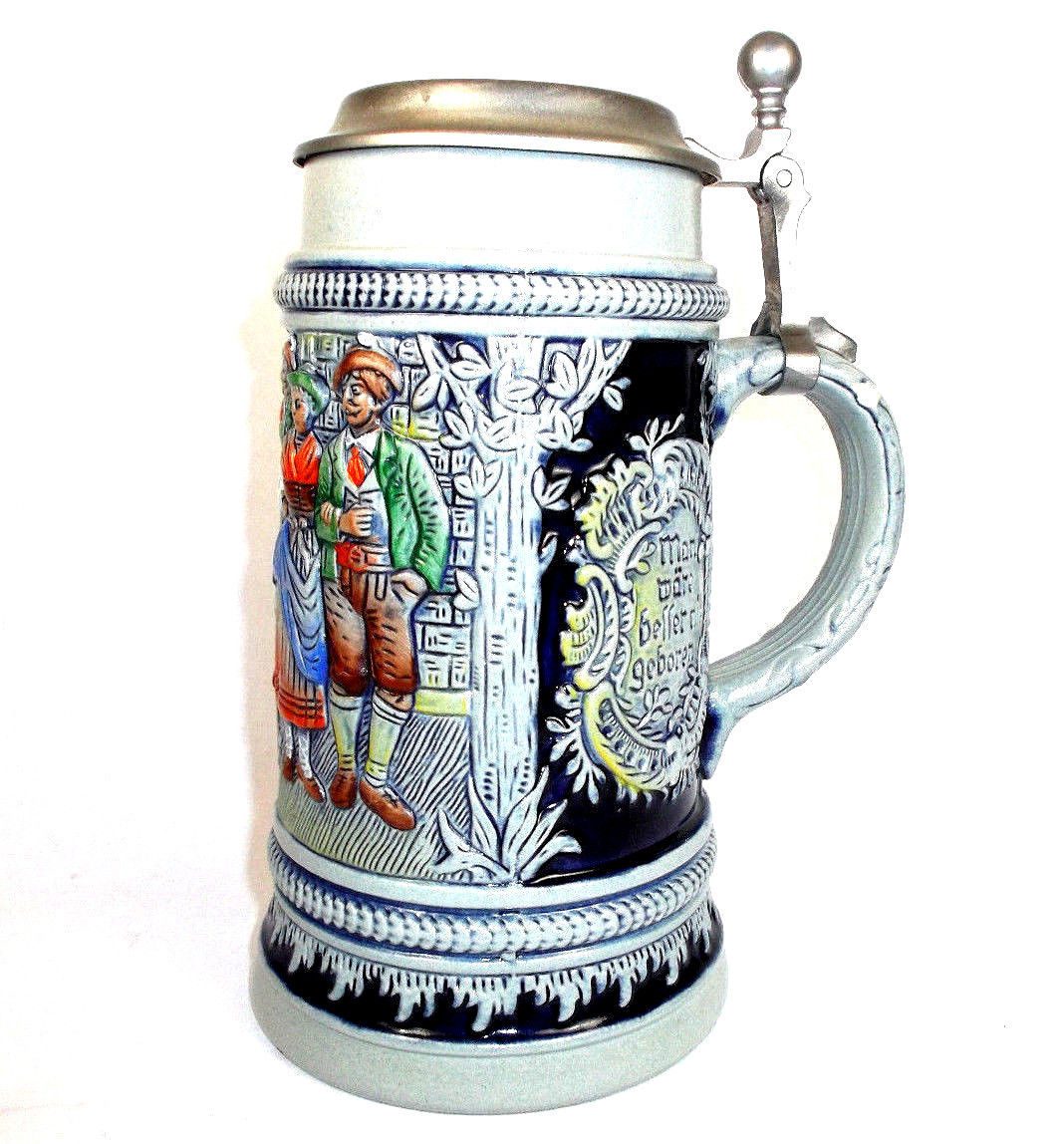 Original King Beer Stein Vintage Drinking Stein Beer Mug [West Germany
