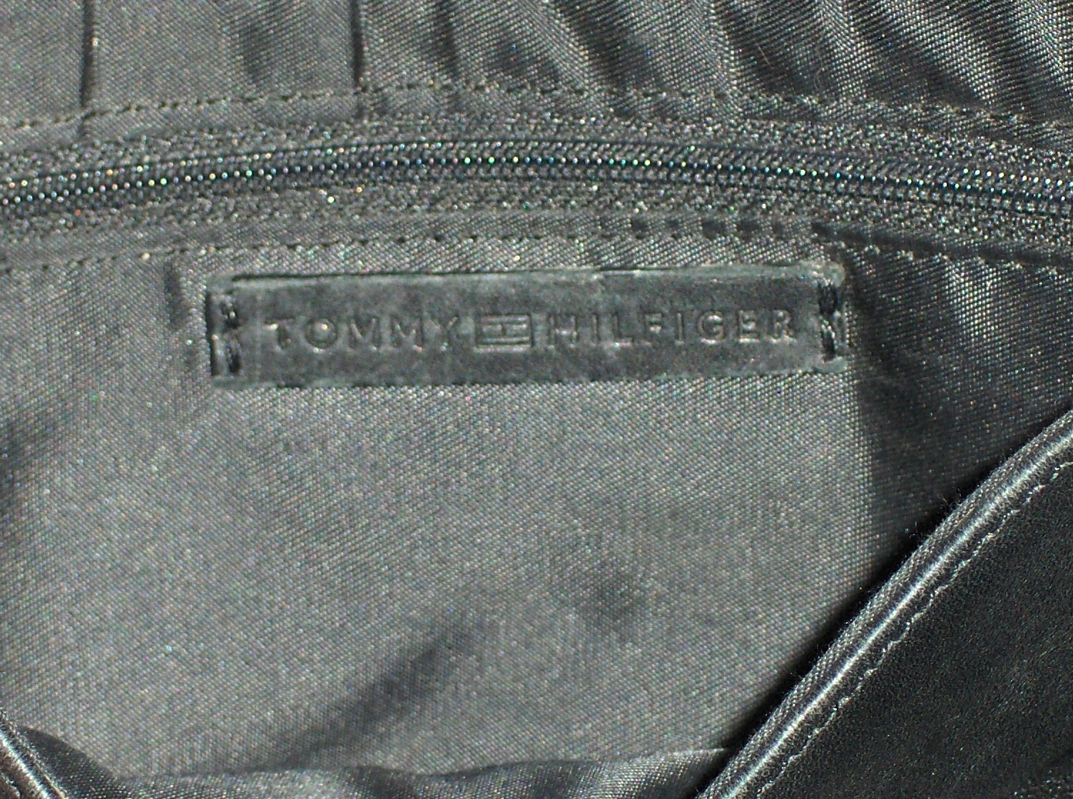 Tommy Hilfiger Black Leather shoulder Purse Handbag - Handbags & Purses