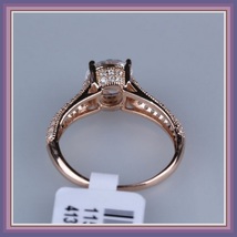 Brilliant Sparkle Crystal CZ Crown Set Pave Encrusted Jeweled Betrothal Ring  image 7