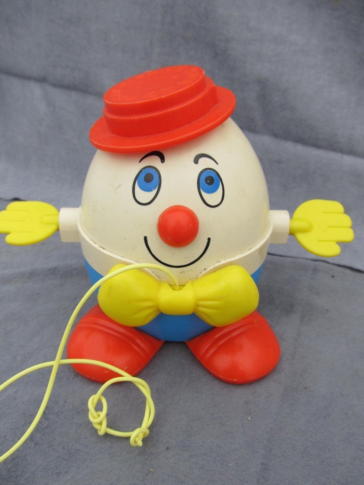 Vintage Fisher Price Pull Toy Humpty Dumpty 736 & Penguin 786 Pull Toys