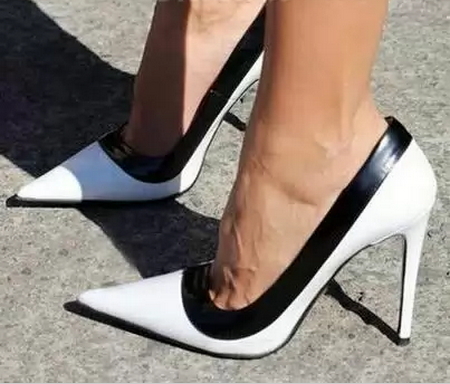 New Fashion Contrast Color Stiletto Heels - Ladies Shoes - Heels