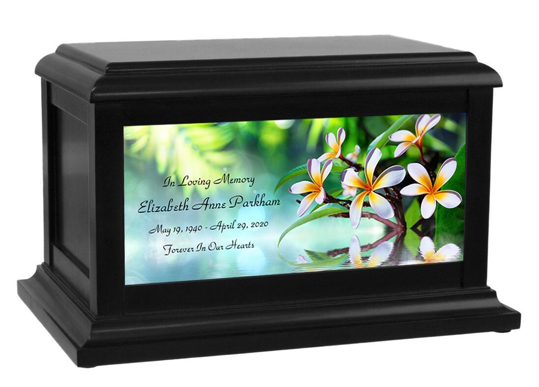 Tropical Plumeria Cremation Urn Cremation Urns